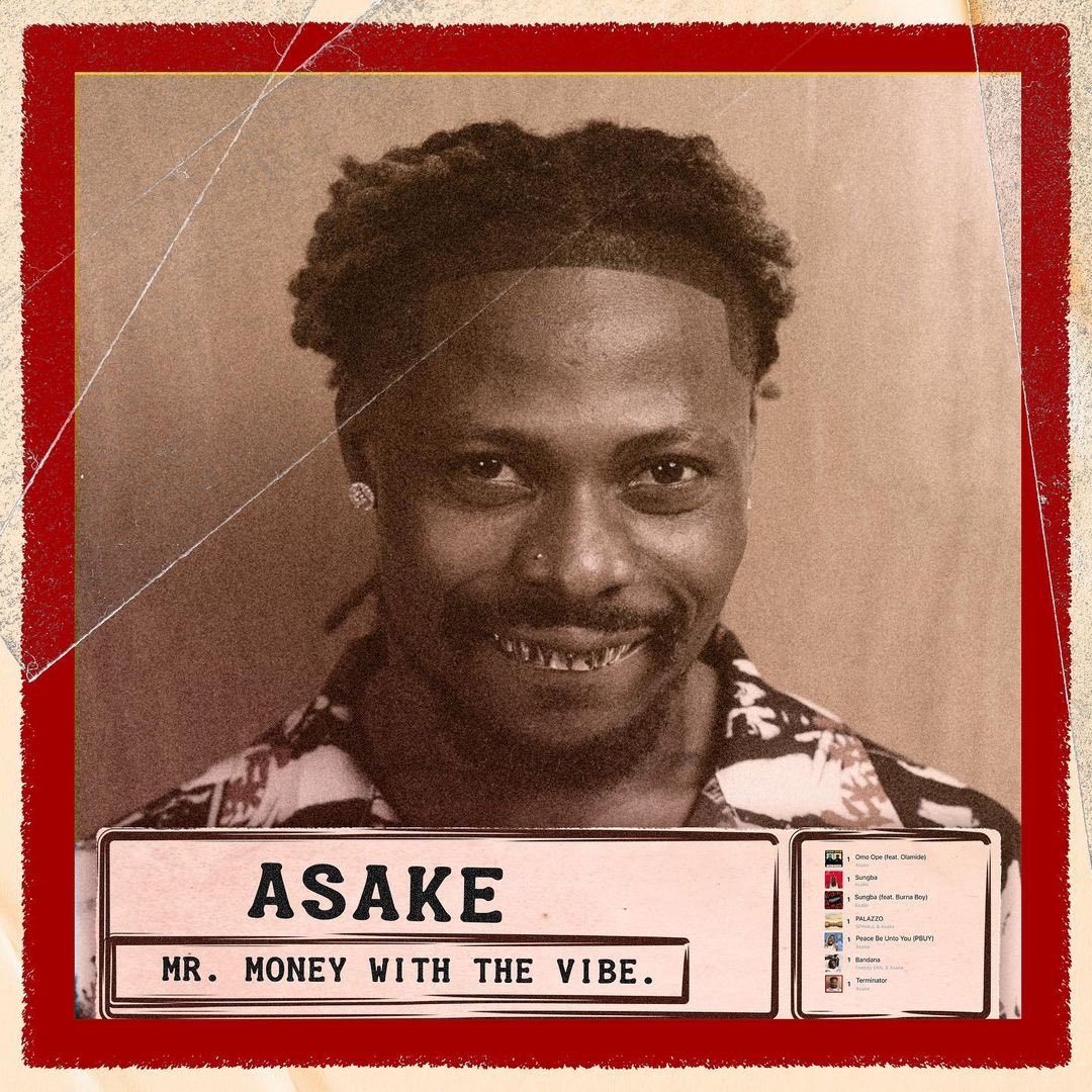 Asake's Mr. Money With The Vibe Album artwork