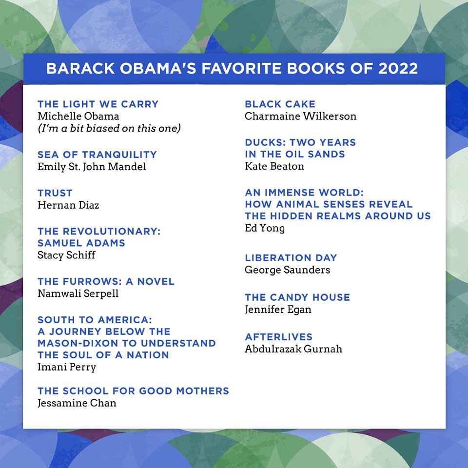 Barack Obama's Favourite Books Of 2022 artwork