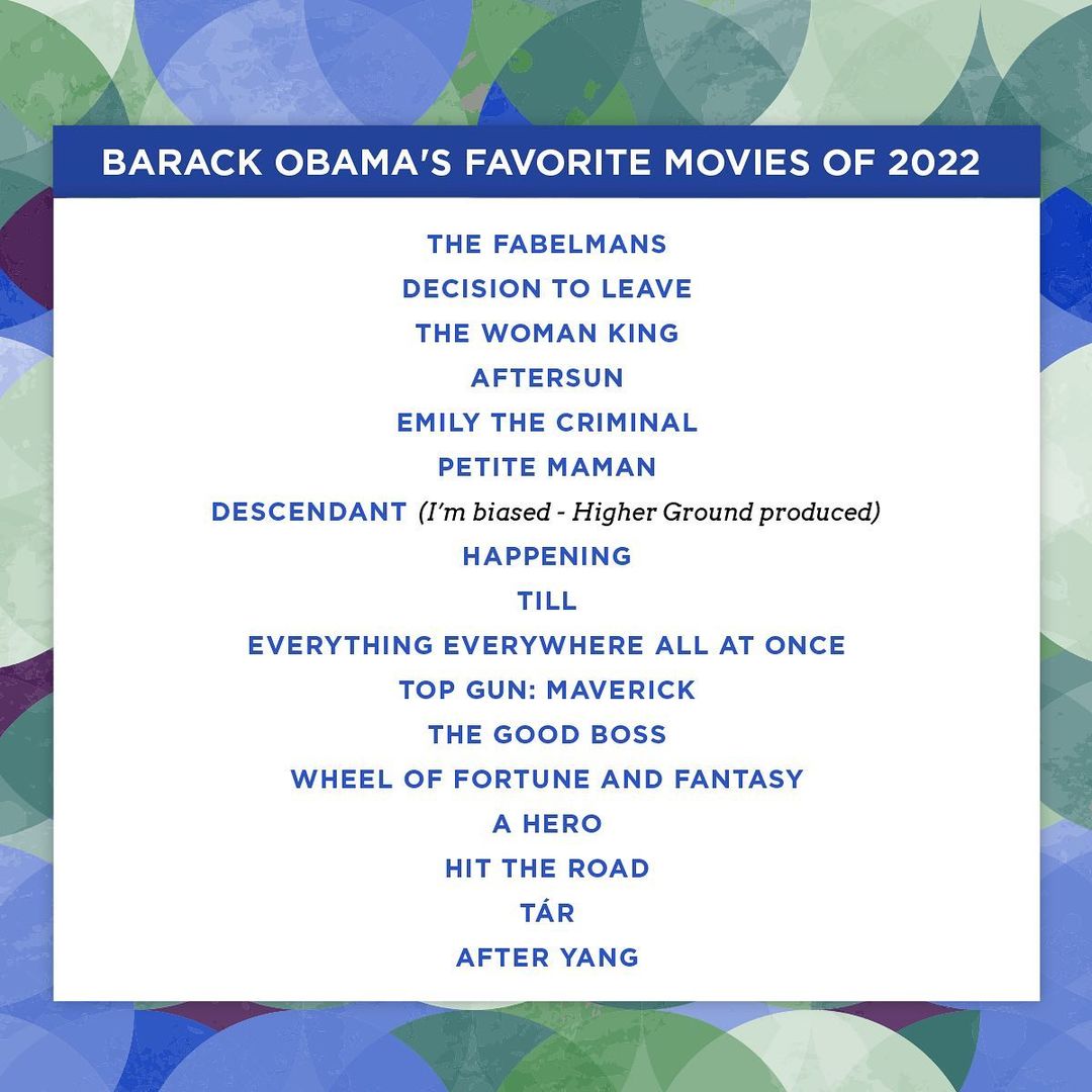 Barack Obama's Favourite Music Of 2022 artwork