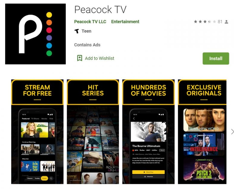 Peacock Tv artwork