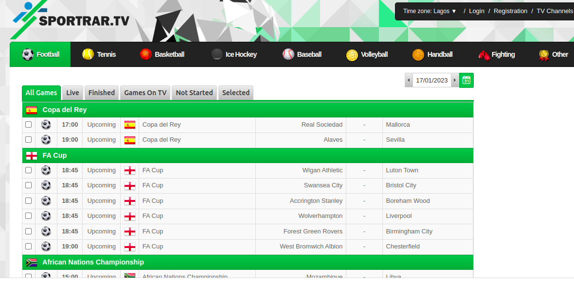 Sportrar TV is a football live streaming platform